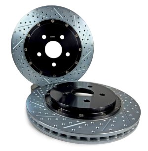 Chevrolet Camaro SS Brake Rotors (2) - Rear - Baer Brakes - EradiSpeed+ SDZ 2-Piece - Black - `16-`24